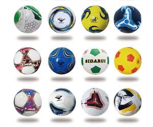 Ballon de football n°5 en PVC épaissi, cousu à la machine, pour enfants, entraînement scolaire, compétition, placage PU, logo personnalisé, durable - Product Image 2