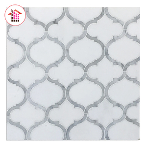 Gạch Lát Khảm 30X30 Đá Cẩm Thạch Carrera Của Ý 8Mm Độ Dày Trắng Bán Nóng Hình Lục Giác <span class=keywords><strong>Carrara</strong></span> Đá Cẩm Thạch Trắng Gạch Lát 300x300mm - Product Image 5