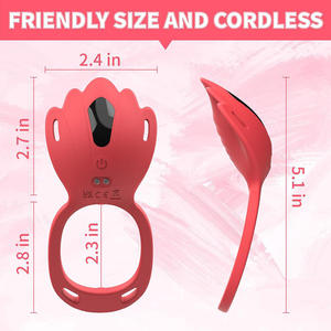 Roter Schmetterling Tragbarer Slip-Vibrator zur Klitorisstimulation mit Fernbedienung, Penisringe für weibliche Masturbation, Erotikspielzeug für Erwachsene für Frauen - Product Image 4