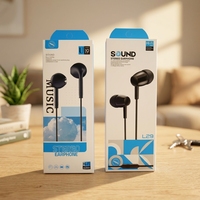Écouteurs intra-auriculaires filaires 3,5 mm les plus vendus avec transducteurs dynamiques, contrôle du microphone et cordon de 1,15 cm