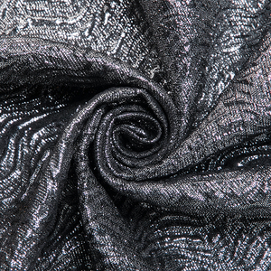 Más populares de elegante vestido de fiesta negro de poliéster textil hogar Jacquard tela metálica para cortina sofá - Product Image 1