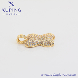 XUPING Joyería: Colgantes <span class=keywords><strong>de</strong></span> Moda para Mujer, Chapados en <span class=keywords><strong>Oro</strong></span> <span class=keywords><strong>de</strong></span> 14K, con Circonita y Cobre Ecológico, Diseño Sencillo y Encantador - Product Image 5