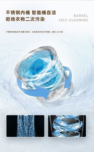 เครื่องอบผ้าขนาดเล็ก 3.5 ลิตร แบบถังหมุนอัตโนมัติ ตัวเครื่องทำจากพลาสติก พร้อมคู่มือภาษาอังกฤษ เครื่องซักผ้าและอบผ้าขนาดเล็กแบบถังหมุนอัตโนมัติ - Product Image 6