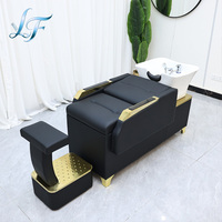 Fauteuil de lavage de cheveux et de massage du dos le mieux noté, lit de shampoing avec bassin et évier – Liquidation