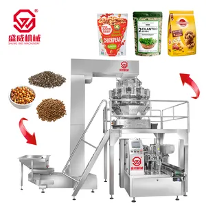 Multi-função alta fertilizante biscoito praliné gergelim doypack rotary stand up pouch máquina de embalagem grânulo máquinas de embalagem