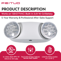 FEITUO Personnalisé OEM Luminaire d'urgence LED à double tension 120V 277VAC avec batterie de secours pour sorties de secours Achat en gros