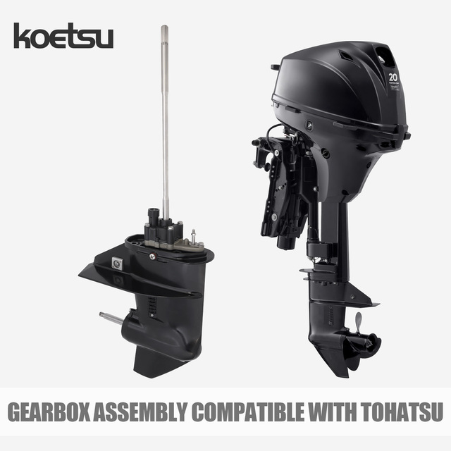 Koetsu Gasoline Outboard Motor Gearbox Assembly Compatible Tohatsu Outboard Motors 3RSQ60000-0 3RSW60000-0 3RSQ87301-0