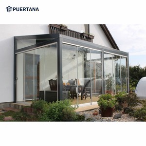 Dosel de cristal para jardín, cubierta de <span class=keywords><strong>terraza</strong></span> y Patio, sin marco, puerta de vidrio deslizante, montaje en pared, Verano - Product Image 6