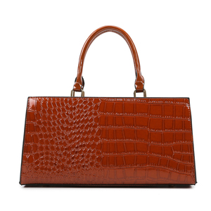 <span class=keywords><strong>Sac</strong></span> à main en PU motif crocodile, grande capacité, pour femme, avec doublure en polyester et chaîne, élégant pour le bureau - Product Image 4
