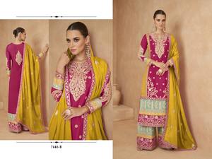 Nouvelle conception de salwar kameez Varnika pour femmes, tenue de fête et de mariage, salwar pakistani avec dupatta, provenant d'un fournisseur indien - Product Image 5