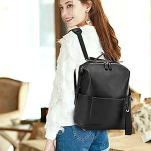 Sac à dos à langer en cuir pour femme, sac <span class=keywords><strong>de</strong></span> voyage pour bébé, sac à dos d'extérieur pour maman avec matelas à langer et sangles <span class=keywords><strong>de</strong></span> poussette - Product Image 6