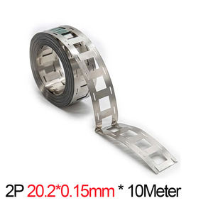 แผ่นนิกเกิลขนาด 18.5*15 มม. 19*0.15 มม. 20.2*0.15 มม. ความยาว 10 เมตร 2 ชิ้น สำหรับเชื่อมแบตเตอรี่ 18650 แบบจุด - Product Image 5