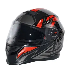 圆点认证摩托车赛车头盔新款贴花全四季防雾时尚安全摩托车头盔
