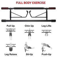Barre de traction murale pliable en métal multi-poignées pour entraînement à domicile