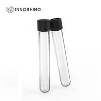 Frasco de Vidrio de Borosilicato de Fondo Redondo para Aceite Esencial y Mini Perfume con Tapa de Rosca y Tapón de Goma Serigrafiado
