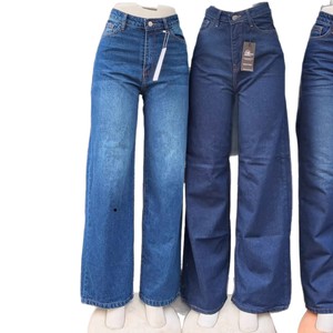 Jeans <span class=keywords><strong>Cargo</strong></span> da <span class=keywords><strong>Donna</strong></span> Invernali a Vita Media, Stile Americano Retrò, <span class=keywords><strong>Pantaloni</strong></span> in Denim a Gamba Larga, Asciugatura Rapida, Spandex/<span class=keywords><strong>Cotone</strong></span> - Product Image 5