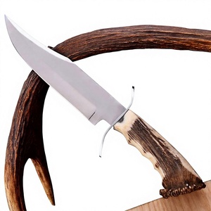 Handmade Damascus Steel Bowie <b>Knife</b> with <b>Bone</b> <b>Handle</b> and Leather Sheath Outdoor <b>Knife</b> Wholesale Rate Bowie <b>Knives</b> - Product Image 3