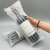 Sac gonflable de protection pour bouteille de vin en PA, coussin antichoc à colonnes d'air, enveloppe à bulles pour un transport sûr
