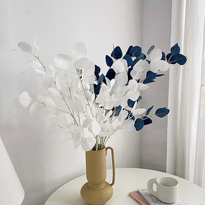 Feuilles d'eucalyptus artificielles en soie, fleurs de vase de 30 cm à 100 cm pour la décoration de mariage et de la maison - Product Image 1