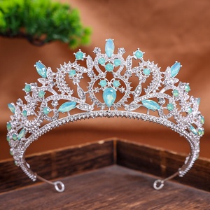 Tiara de Cristal Brillante Hecha a Mano, Corona para Mujer, Novia, Boda, Baile de Graduación, Fiesta de Cumpleaños, Accesorios para el Cabello, Tocado de Lujo para Reina - Product Image 1