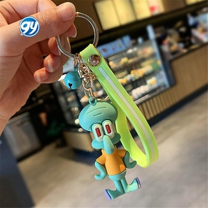Custom Design Silicone Keying morbido Pvc gomma per Souvenir regali chiave chian <span class=keywords><strong>SpongeBob</strong></span> <span class=keywords><strong>SquarePants</strong></span> 3d portachiavi - Product Image 5