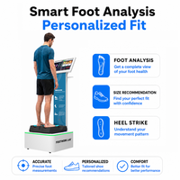 Escáner de Presión Plantar 3D con Láser FOOTWORK LAB, Interfaz USB, Resolución Óptica 1080, Velocidad de Escaneo de 100Hz, Sensor IA, en Stock