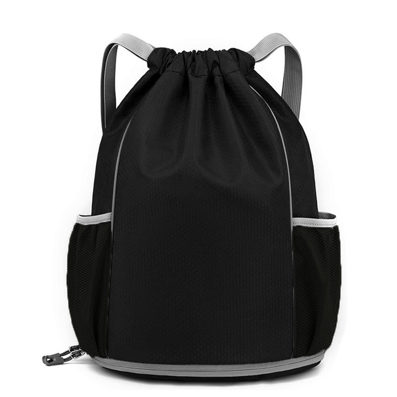 Drawstring Backpack with Mesh Side Pockets Lightweight Small