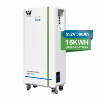 Stokta 51.2V 314Ah 16kWh Yatay Şekilde İstiflenebilir LiFePO4 Pil 314Ah CAN RS485 CE Kompakt Ev İçi Acil Durum Yedek Güç Kaynağı