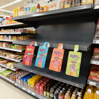 Présentoir publicitaire en PVC pour supermarché Dangler Wobbler Shelf Talker