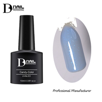 Série de couleurs macaron BD Candy Color, adaptée au printemps 2026, haute transparence, top coat sans essuyage, application en une seule étape