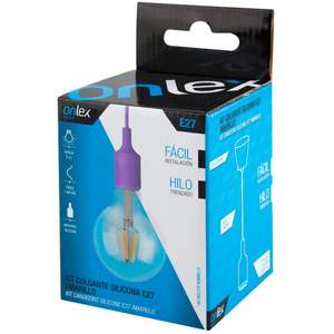 ชุดโคมไฟแขวนซิลิโคน E27 สีม่วง เหมาะสำหรับการตกแต่งแสงสว่างและสร้างบรรยากาศอบอุ่น - Product Image 2