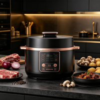 Cuisinière à pression électrique standard avec panneau numérique, plusieurs préréglages, cuve intérieure antiadhésive pour la cuisine à domicile