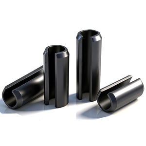 Pasador de resorte ranurado al por mayor GB879 de acero 65Mn con acabado negro, pasador de resorte hueco, pasador de centrado - Product Image 1