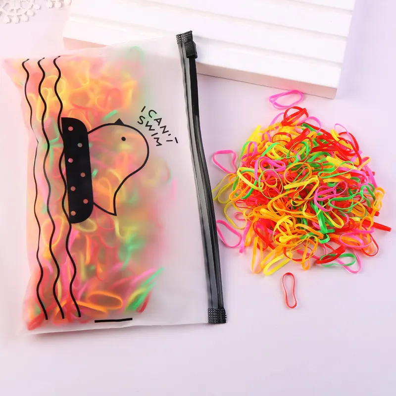 Cartoon Colorful Cute Baby Elastic Hair Tie Set Kids Accessories