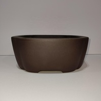 Pot à Bonsaï en Argile Yixing Bestseller, Classique, Sculpté à la Main, Forme Carrée, pour Jardin et Maison