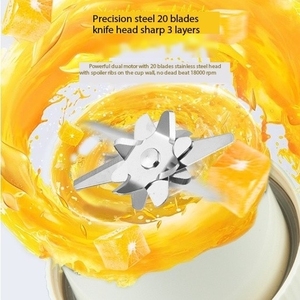 Nuevo Exprimidor Eléctrico Inalámbrico Portátil para el Hogar, Multifuncional, Recargable por USB, con Vaso para Triturar Hielo, de Gran Capacidad - Product Image 4