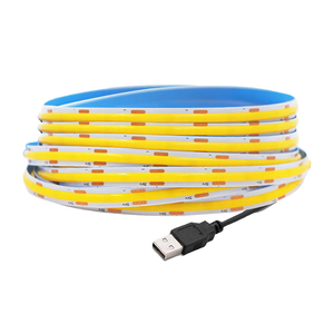 COB светодиодные полосы света низкого напряжения 5 В гибкие полосы света с 1 м USB интерфейс 3000K 4000K 6000K CE ROHS 8 мм ширина PCB - Product Image 1