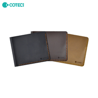 COTECi Luxe Cuir Hommes Passeport Titulaire Document Organisateur Carte Crédit Porte-Monnaie Véritable Plein Grain Vintage Voyage Portefeuille