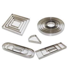 <span class=keywords><strong>Cercle</strong></span> <span class=keywords><strong>à</strong></span> <span class=keywords><strong>tarte</strong></span> rond en acier inoxydable sans soudure perforé avec trous pour <span class=keywords><strong>tarte</strong></span> aux fruits - Product Image 2