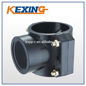 PN16 <span class=keywords><strong>PP</strong></span> Kẹp SADDLE Với BRASS HDPE Ống Lắp Van Bi Phụ Kiện Nén <span class=keywords><strong>PP</strong></span> - Product Image 4