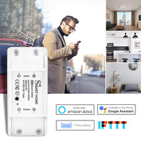 Interrupteur intelligent WiFi sans fil 2200W compatible avec les systèmes domotiques DIY, Alexa, Android et PC