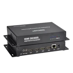 Live Streaming H.265 4 Channel H DMI Video Encoder With HLS HTTP RTSP UDP RTP RTMPS