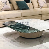 Nouvelle table basse de combinaison de salon en marbre de style design moderne table de salon