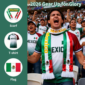 Écharpe de supporter de football personnalisée Gahumi 2026 Canada Mexique États-Unis, nouveau design, écharpes d'équipes de football, écharpe de supporter personnalisée - Product Image 3