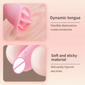 Вибратор-массажер с подогревом, сжимающийся, с имитацией лизания языком, для стимуляции клитора и точки G, секс-игрушка для женщин, стимулятор клитора - Product Image 3