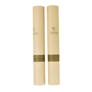 Bao Bì Giấy Quà Tặng Carton Ánh Sáng Ống Nhỏ Hat Tông Kraft Led Cứng Nhắc Nước Hoa Màu Đen Template Xi Lanh Hộp Tròn - Product Image 4