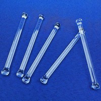 Barre en verre de silice solide de longueur personnalisée, résistante à la chaleur, tige en quartz fondu pour composants de machines