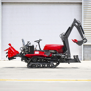Nuovo Trattore Cingolato Agricolo Mini Escavatore Approvato CE 25HP 35HP 50HP con Motore Diesel e Fresa Rotante con Seminatrice - Product Image 5