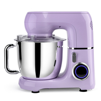 Robot culinaire électrique 1300W, mini robot de cuisine domestique, 4,5L, robot pâtissier électrique