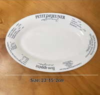 Assiette ovale en céramique de style coréen, design moderne et minimaliste, compatible micro-ondes, pour pâtes/desserts, usage domestique